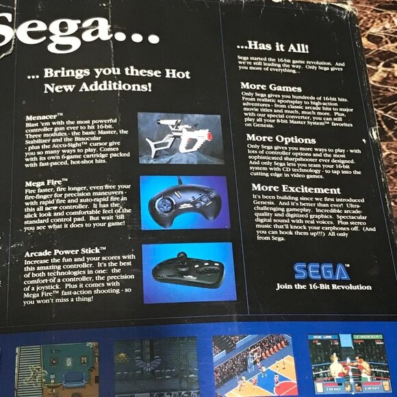 Sega Genesis 16-bit System W/ Alien Storm - Picture 3 of 11